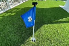 New Era flag in turf